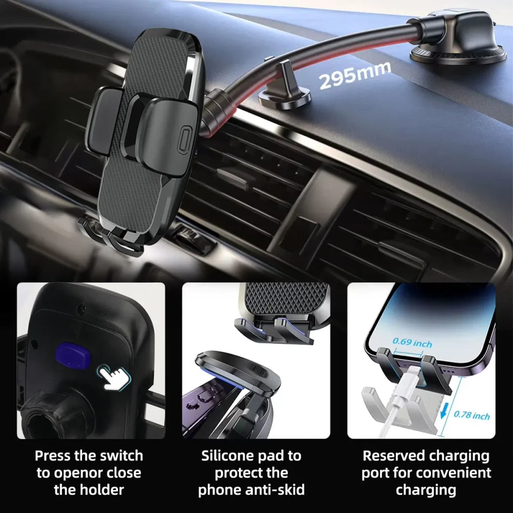 Flexible Long Arm Phone Mount